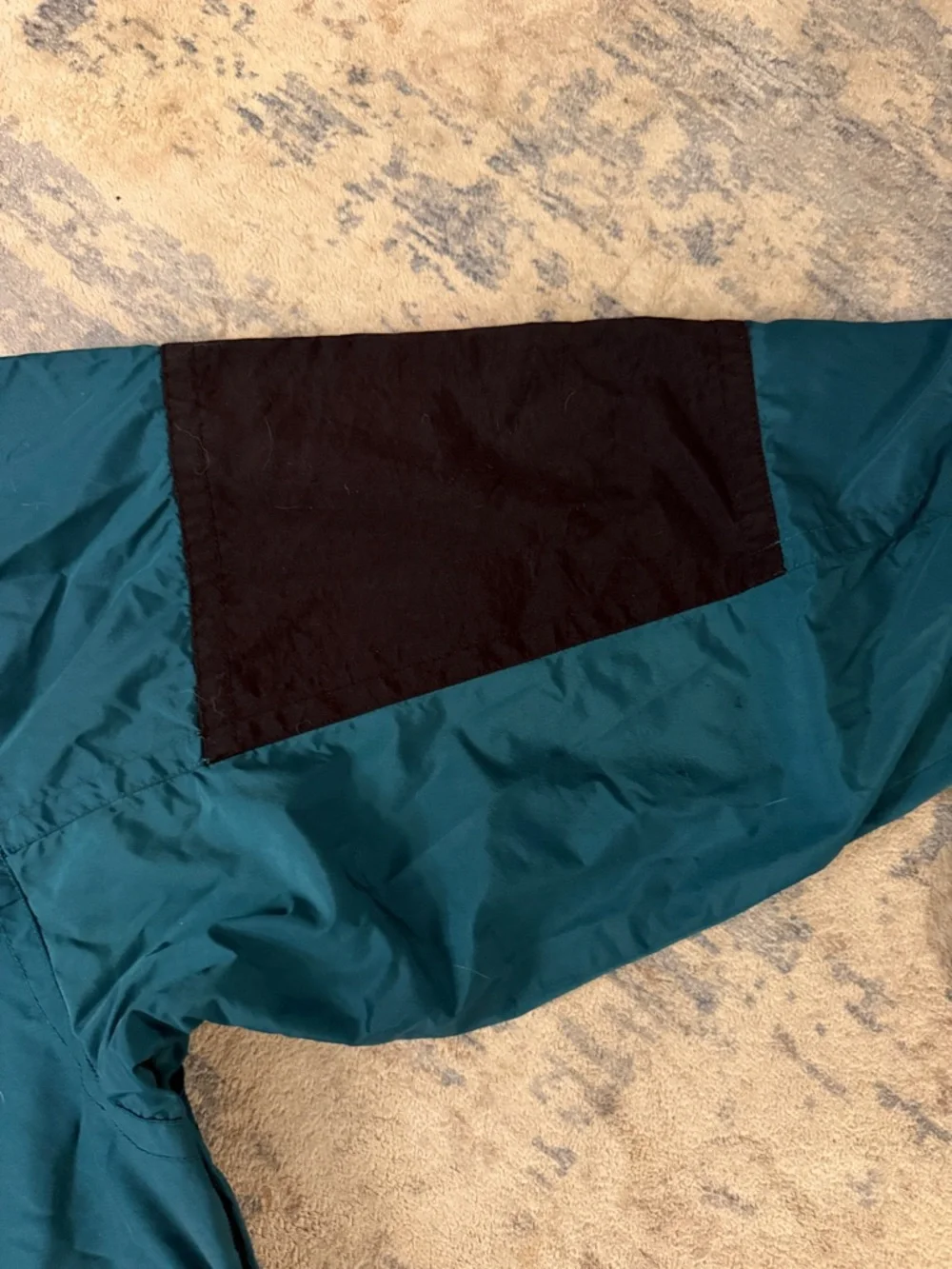 Vintage CB Sports Anorak Jacket XXXL Green Black Pullover Hooded - Picture 11 of 12